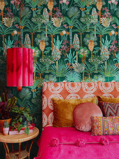 Phoenix Wallpaper in Jungle by Justina Blakeney® - Sure Strip