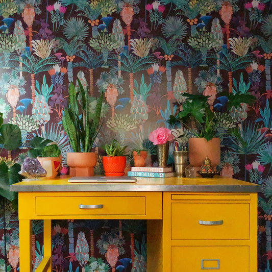 Phoenix Wallpaper in Vino by Justina Blakeney® | Jungalow®