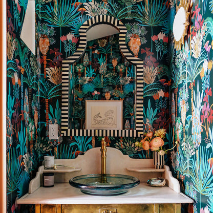 Phoenix Wallpaper in Jungle by Justina Blakeney® - Sure Strip