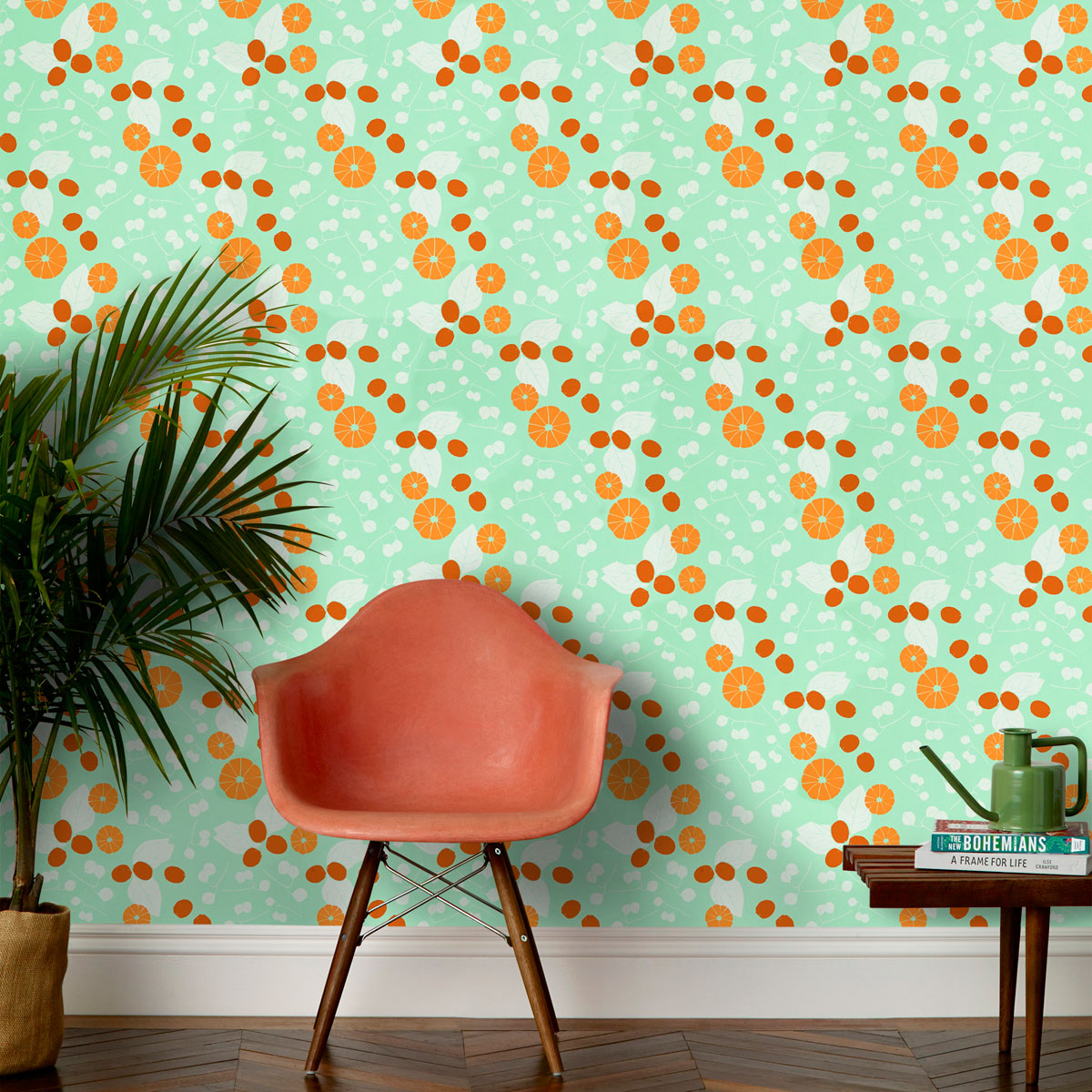 Vitamin C Wallpaper in Seafoam by Justina Blakeney®