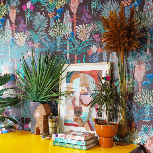 Peel + Stick Phoenix Wallpaper in Vino by Justina Blakeney®